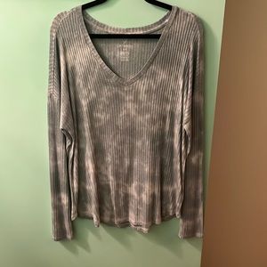 American Eagle Soft & Sexy Rib Tie Dye Top